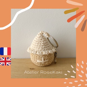 Home Keychains. House Keychain - Amigurumi crochet - PDF pattern in French and English