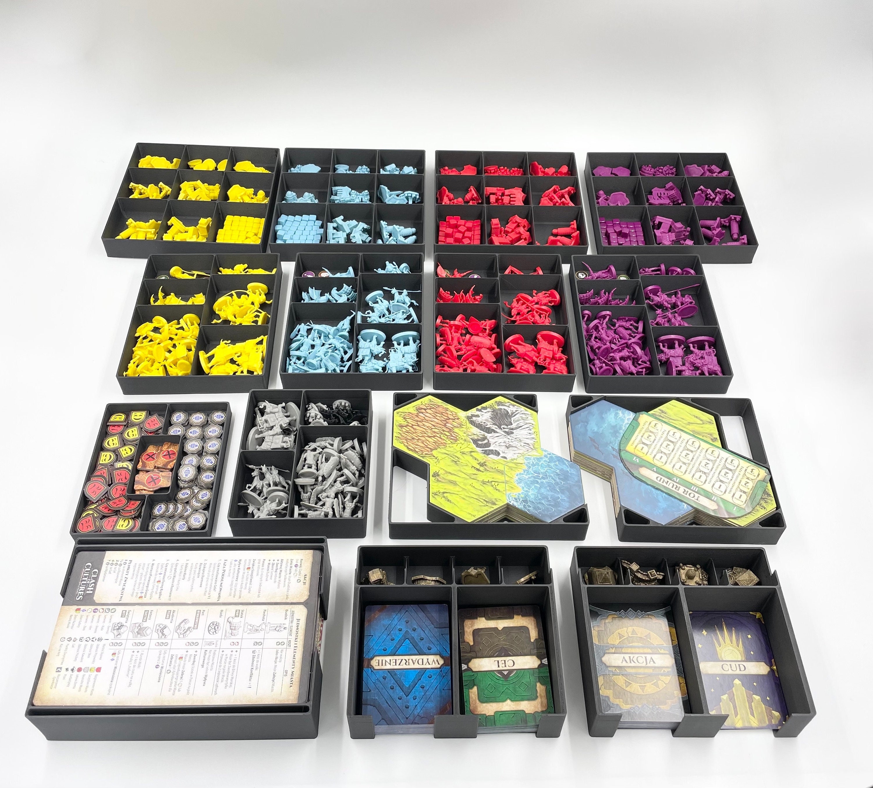 Really Neat modern Art Card Game Organizer Holds Gampieces Neatly, Similar  to Dominion, Concordia, Ra, Pizarro & Co, Cyclades, Container 