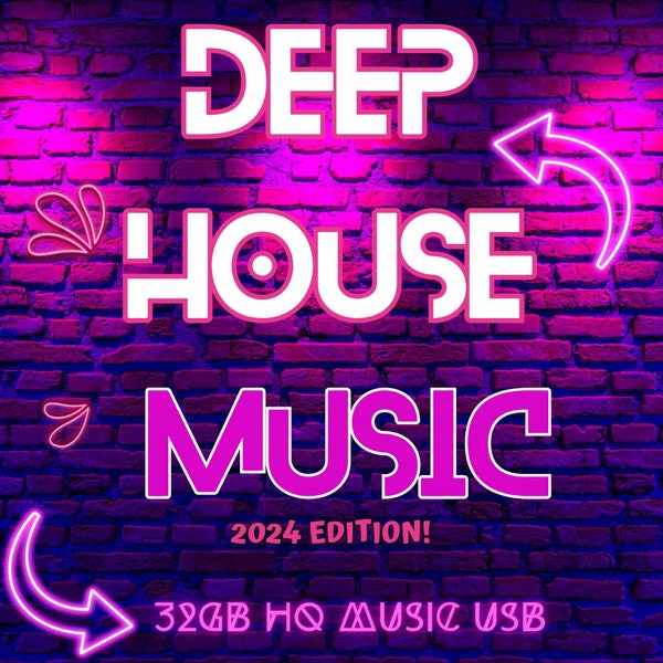 La meilleure musique deep house 2024 - 32 Go USB - 27,5 Go - Livré avec 100 Go de musique GRATUITE ! Adapté aux DJ.