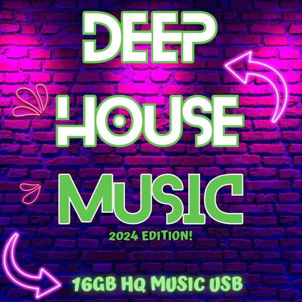 The Very Best Deep House 2024 16gb USB - 14.6gb - This comes with 100gb of FREE music! DJ Friendly.