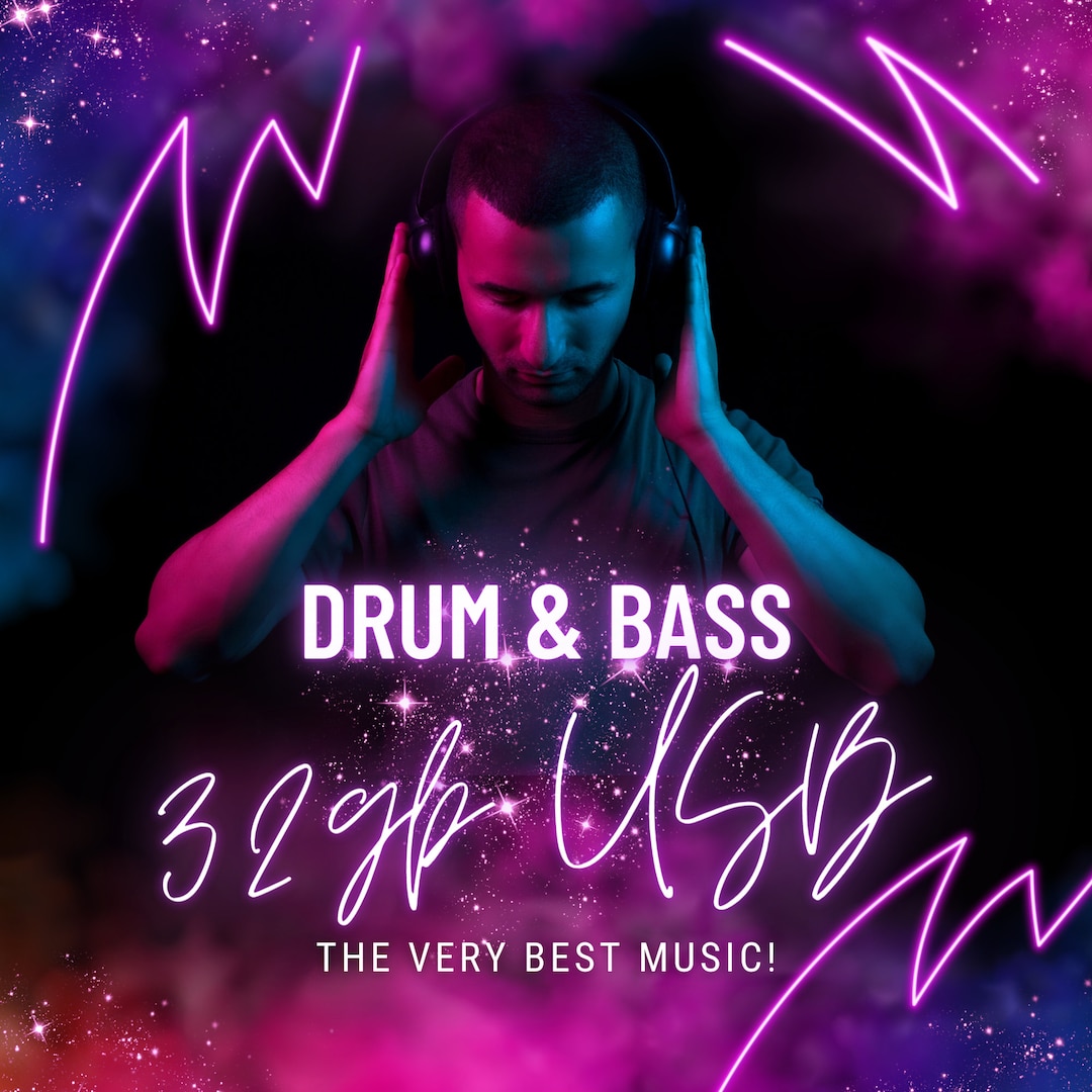 The Very Best Drum and Bass Music USB This Comes With FREE Etsy