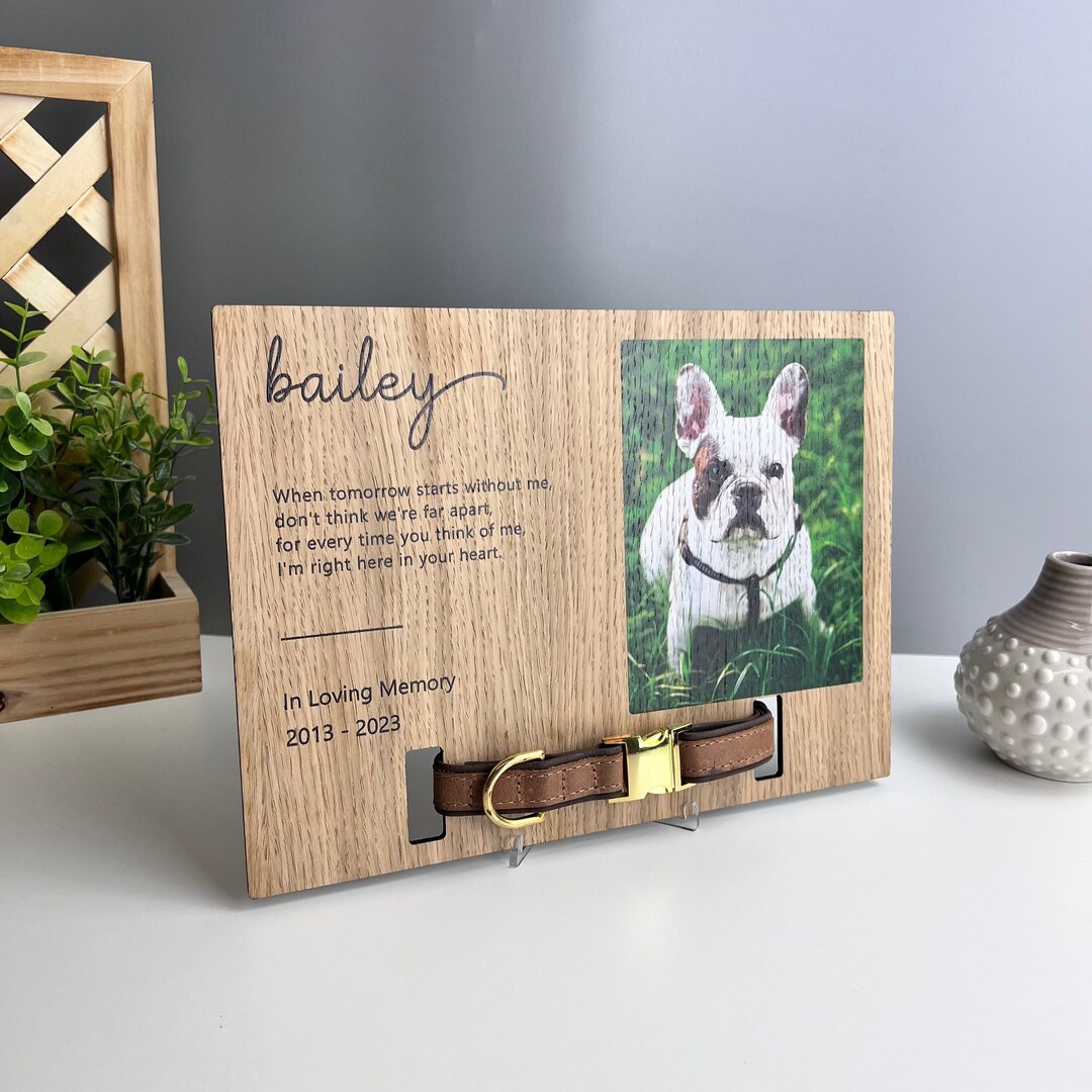 Dog Passing Away Gift Pet Memorial Frame Dog Collar Frame Etsy
