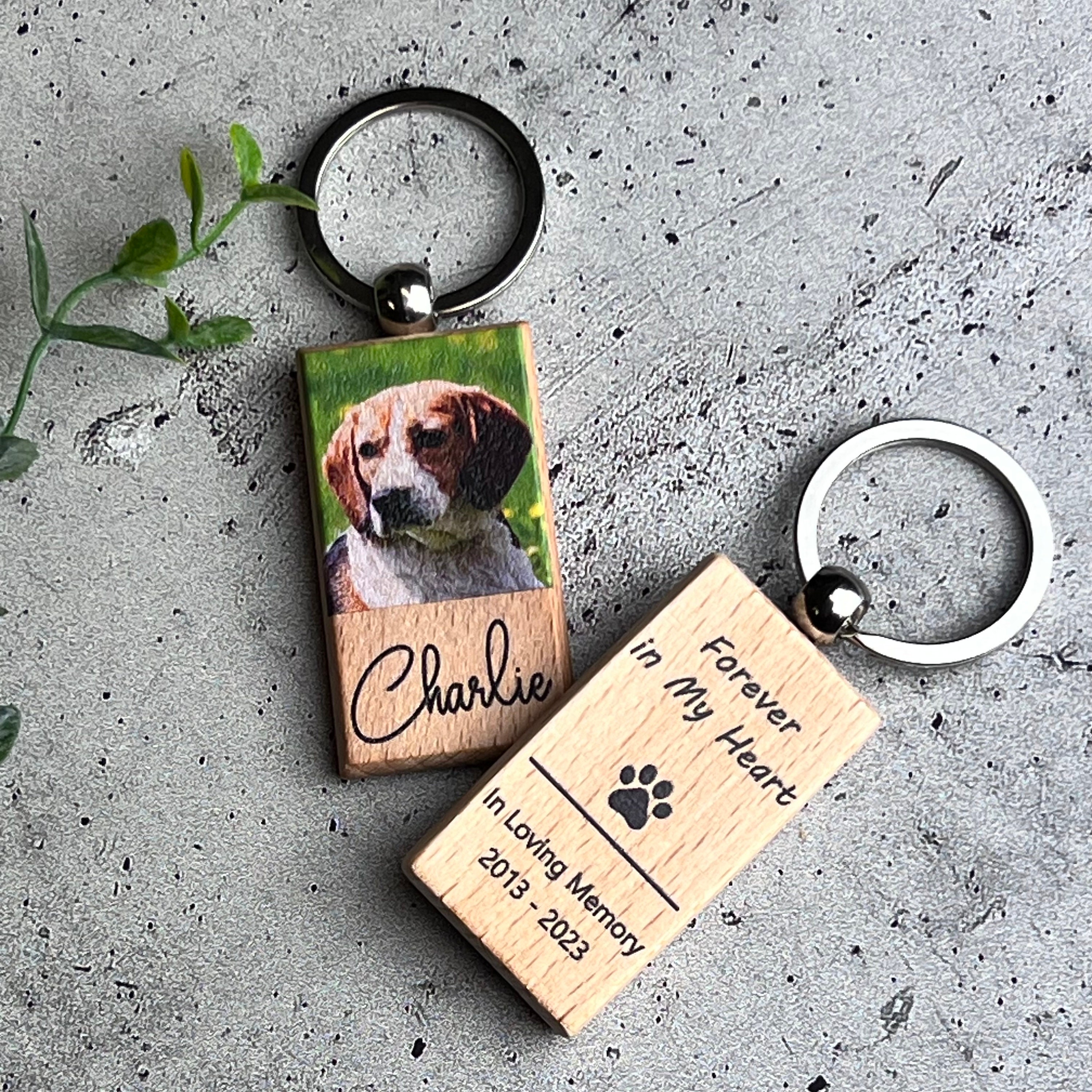 Personalized Key Ring, Two sided Stamped Large Key Fob, Dog Tag