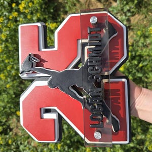 Graduation Jumpman Plaque 5 Layers Customize With Name and Npc Tap ...