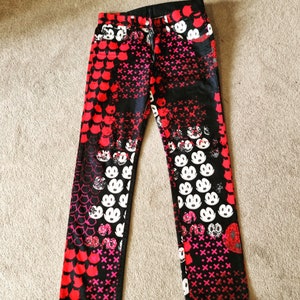 Iceberg Men's Black and Red Jeans