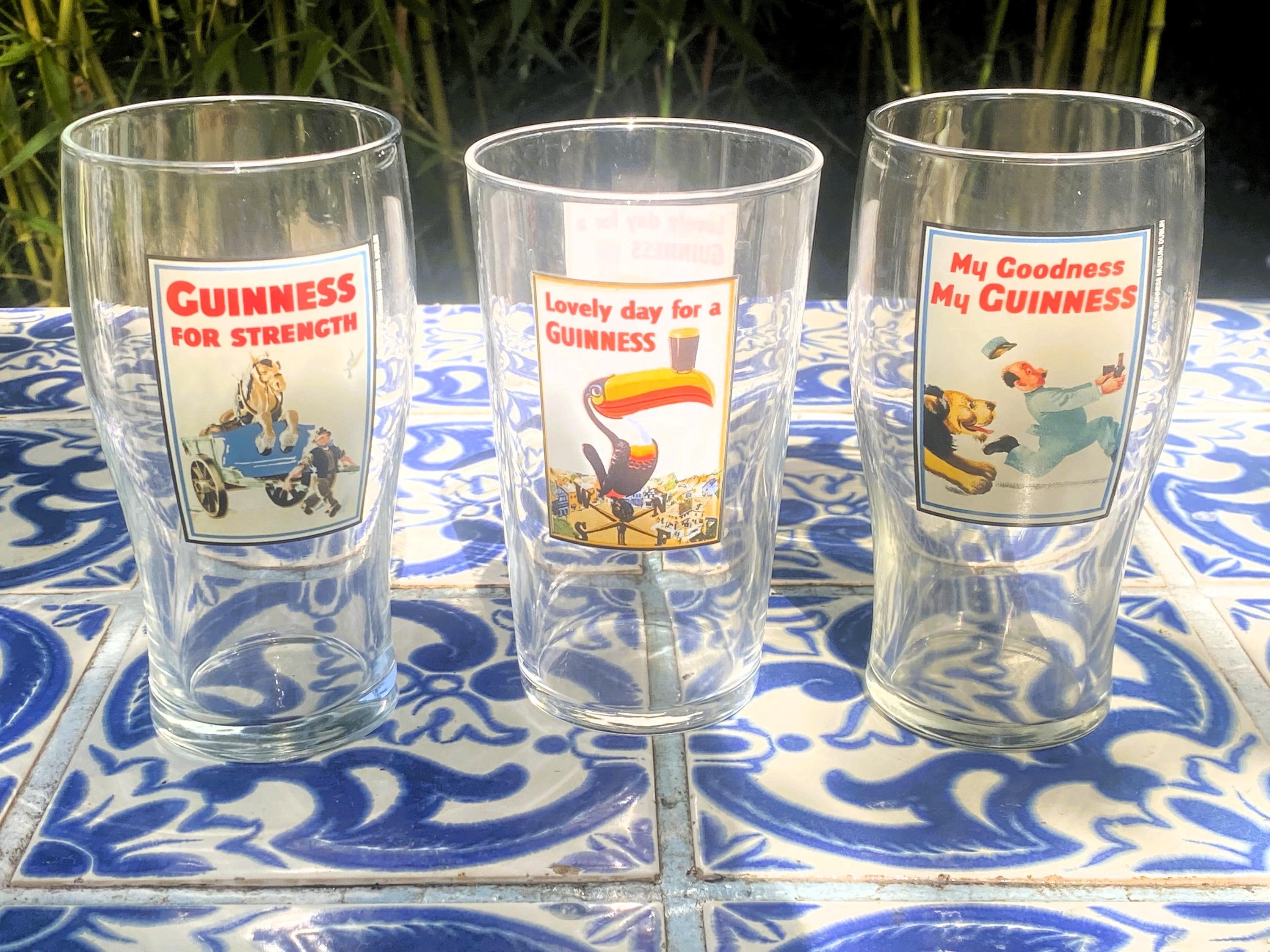 Vintage pint glasses - Etsy 日本