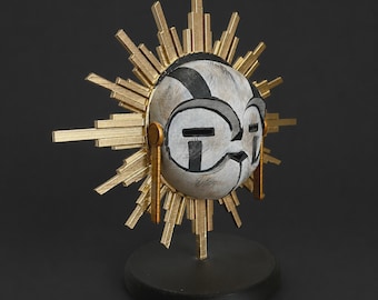 Esquie Mask Chiaroscuro Expedition 33 | 18cm Statue on Base | Gamer Decoration | Collectible Item | Geek RPG Gift