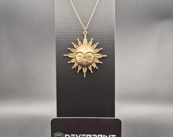 Esquie Chiaroscuro Expedition 33 Necklace | 5cm Pendant | Gamer Jewelry | Cosplay Accessory | Geek Gift | RPG Collection