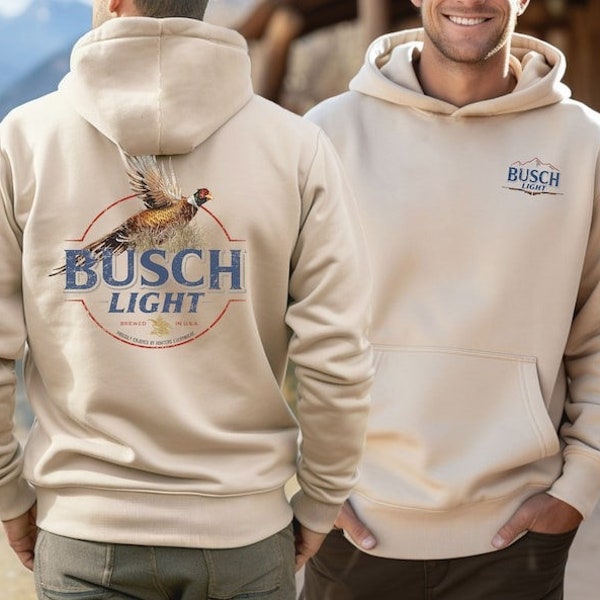 Vintage Busch Light Sweatshirt - Retro Beer Crewneck Sweatshirt - Trendy Sweatshirt and Hoodie - Beer Shirts for Beer Lovers Unisex Hoodie