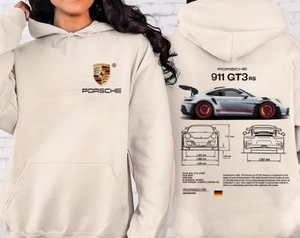 Porsche 911 GT3 RS Aesthetic Tshirt, Porsche 911 GT3 RS 2 side Tshirt, Porsche sweatshirt, hoodie