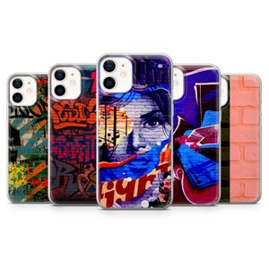 Graffiti Phone Case Street Art Cover for iPhone 13, 12, XR, XS, 8+,7 & Samsung S10, S20, S21, A40, A50, A51, Huawei P20, P30 Lite