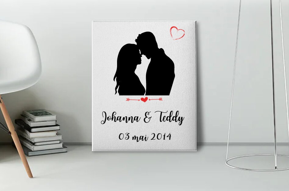 Affiche Couple, Cadeau Pour Date de Rencontre