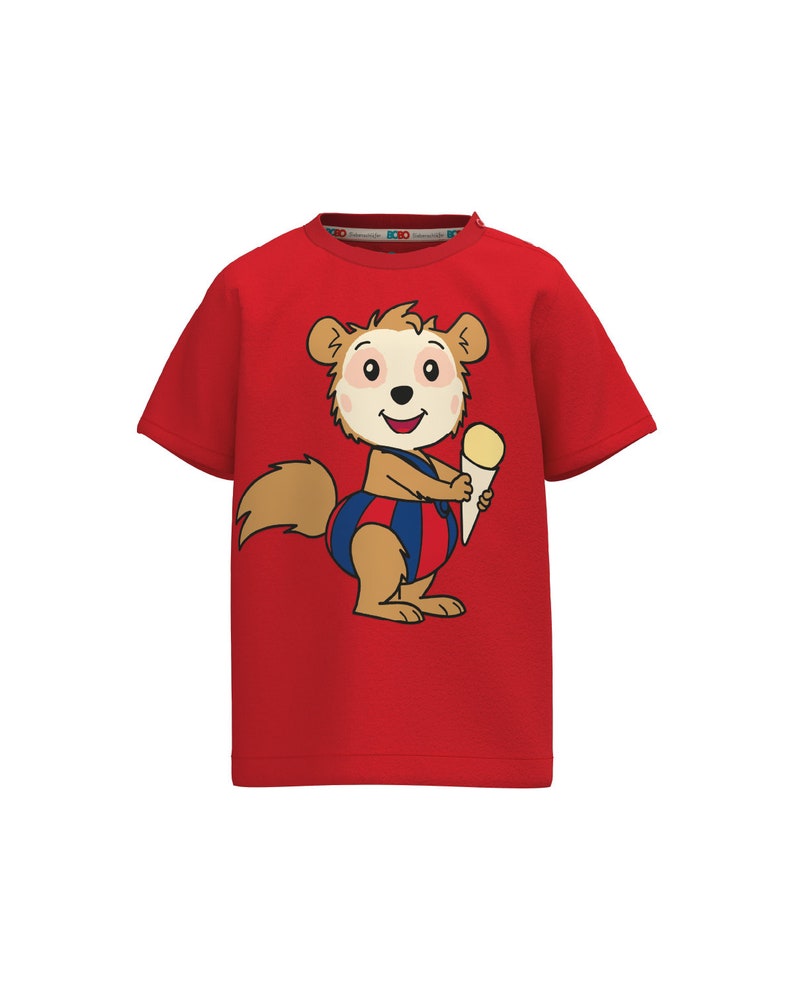 Bobo Dormouse T-Shirt Ice Cream, red image 1