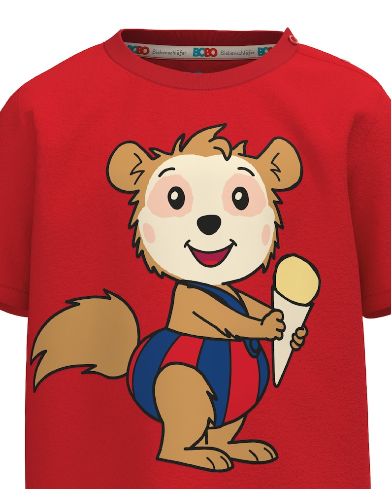 Bobo Dormouse T-Shirt Ice Cream, red image 5