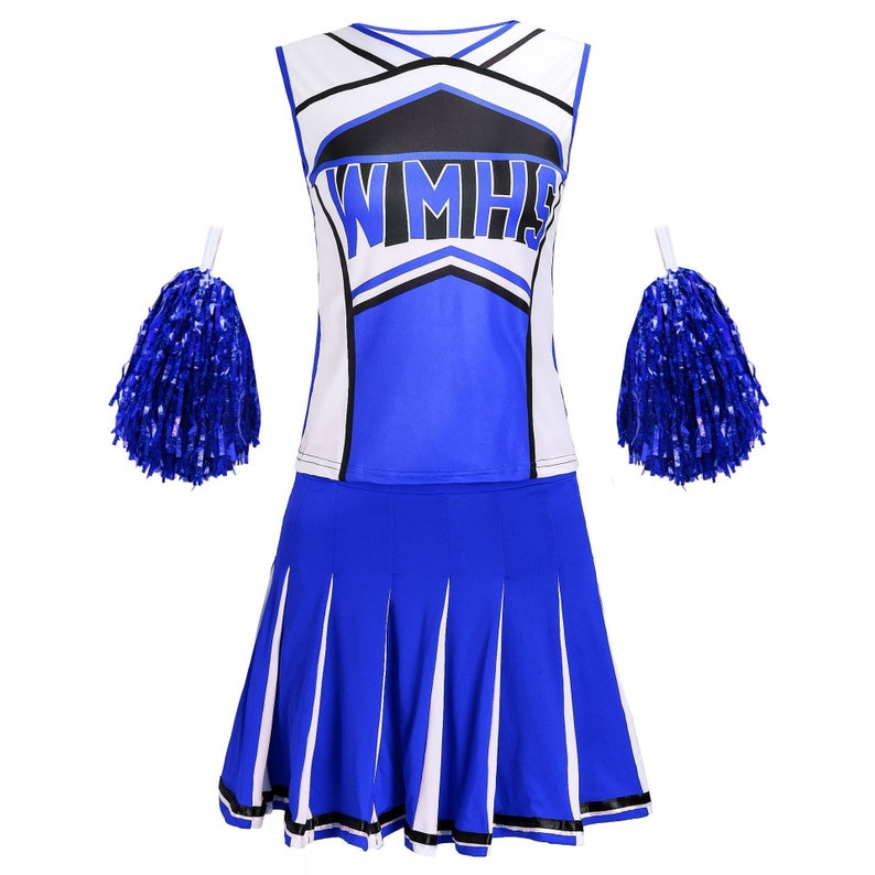 Girl Cheerleader Costume Glee Style Cheerleading Varsity Cheerleader