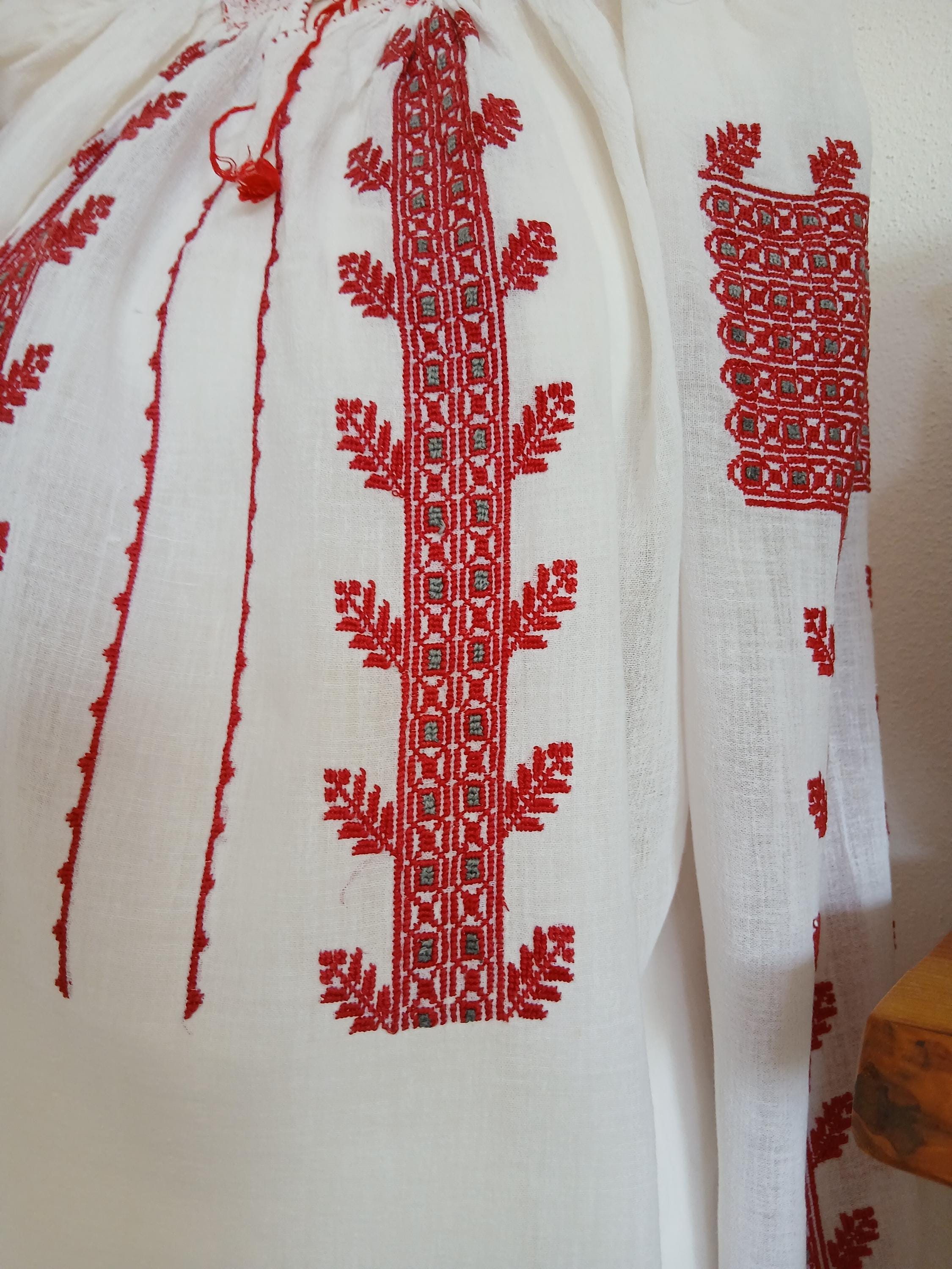ヴィンテージ フォークロア ブラウス ハンドメイド 70 年代 Artisanat 