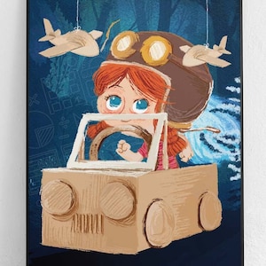 Science Girl Poster: Mechaniker (Mechaniker) Kunstdruck