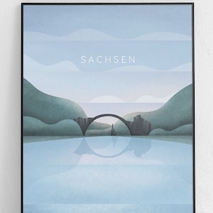 Sachsen Original Poster, Deutschland Poster