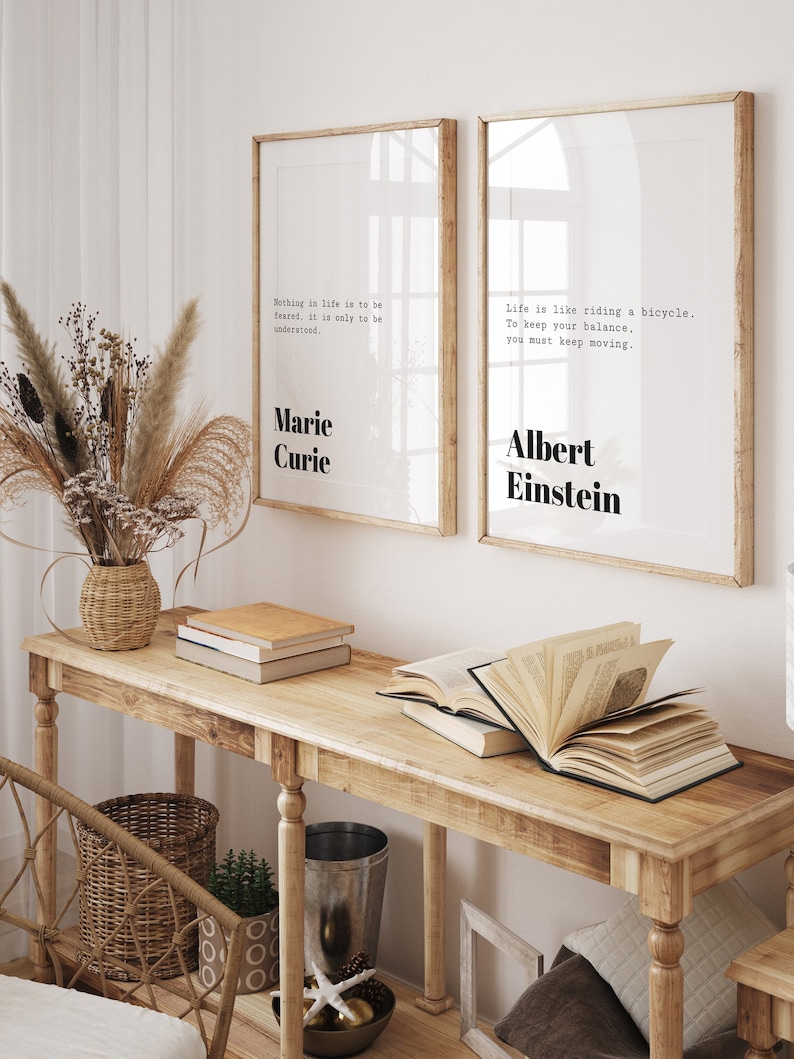 Einstein Quote Poster: Life is Like Riding a Bicycle - Etsy