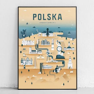 Poland Poster, Poland Wall Art, Polen Poster