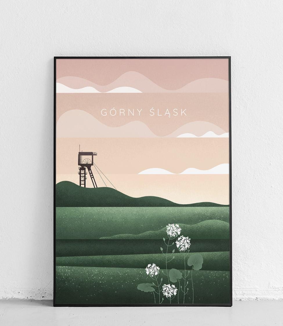Górny Śląsk Original Poster, Oberschlesien Poster, Upper Silesia Poster