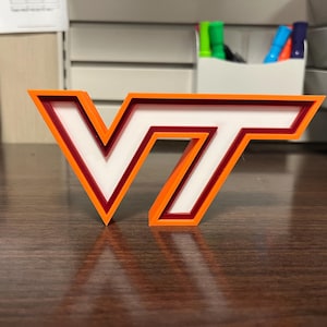 Virginia Tech skrivbordsdekor