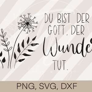 Plotter File Bible Verse- "U bent de God die wonderen doet!" Cricut silhouet plotten ontwerp