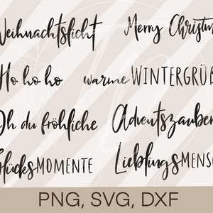 Plotter File Christmas- Christmas Bundle 2 Winter Advent Cricut Silhouette Studio plot design scrapbooking impresión por sublimación