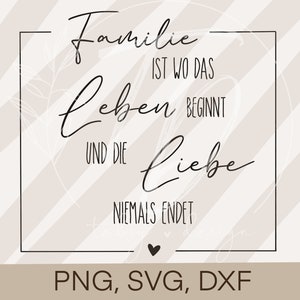 Plotter file sayings saying "Family" Cricut Silhouette plot design scrapbooking sublimation printing PNG/ SVG/ DXF