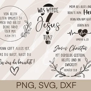 Plotterdatei Bibelvers- Bundle 3 - Cricut Silhouette plotten Design SVG/ DXF/ PNG
