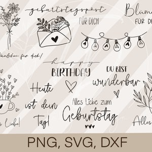 Plotterbestand spreuken-bundel Verjaardag 4 Cricut Silhouette plotontwerp PNG/ SVG/ DXF