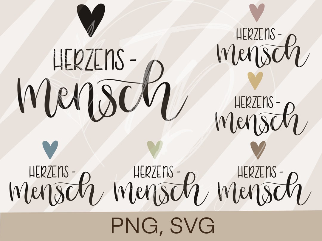 Plotterdatei Sprüche Spruch Herzensmensch Familie Freunde Cricut