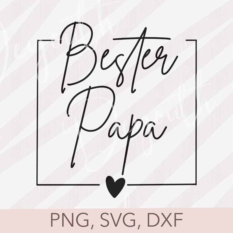 Plotterdatei Sprüche Bester Papa Vatertag Cricut Silhouette Etsy.de