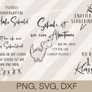 File plotter Pacchetto iscrizione scuola 1 - Download PNG/SVG/DXF per bambini in età scolare per la stampa di magliette digitali o adesivi