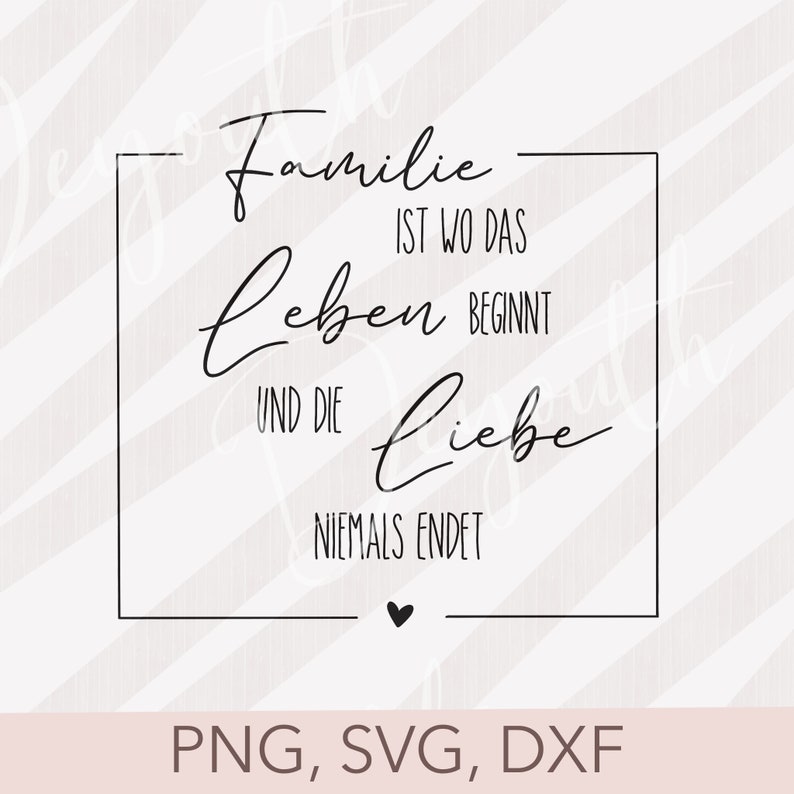 Plotterdatei Sprüche Spruch Familie Cricut Etsy.de