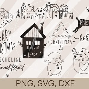 Plik plotera Boże Narodzenie-Boże Narodzenie pakiet 12 Zimowy Adwent Cricut Silhouette Studio kreślenie projektu scrapbooking druk sublimacyjny