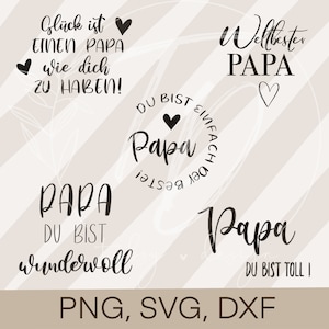 Pacote de provérbios de arquivo plotter Dia dos Pais Pai Cricut Silhueta plotando design PNG / SVG / DXF