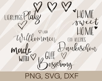 Plotter File Sayings Bundle Home Family Cricut Silhouette Plotting Design
