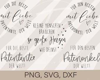 Plotter File Godmother/ Godfather Bundle 1- Family Love Cricut Silhouette Plot Design