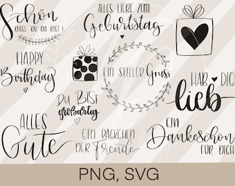Plotter File Sayings- Bundle Birthday Cricut Silhouette Plotting Design