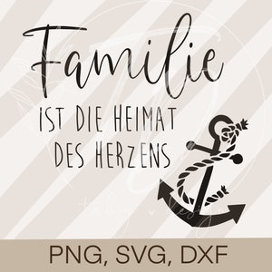 Plotterdatei Sprüche- Spruch "Familie" Cricut Silhouette plotten Design Scrapbooking Sublimationsdruck PNG/ SVG/ DXF