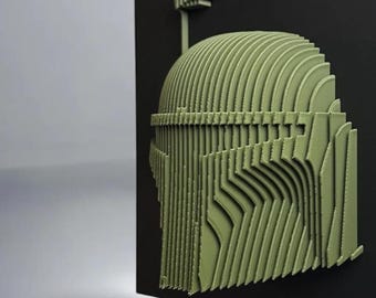 Boba Fett Layered Sculpture