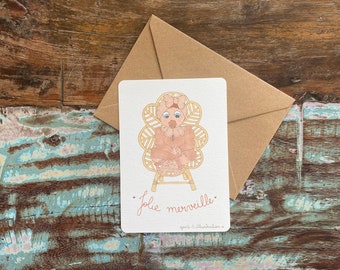 Birth congratulations card