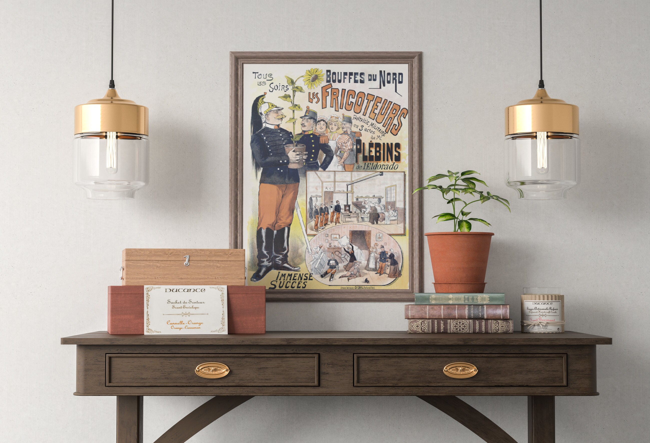 Affiche Ancienne Publicitaire, Théâtre Des Bouffes Du Nord - Affiche de 1888, Pièce Les Fricoteurs P