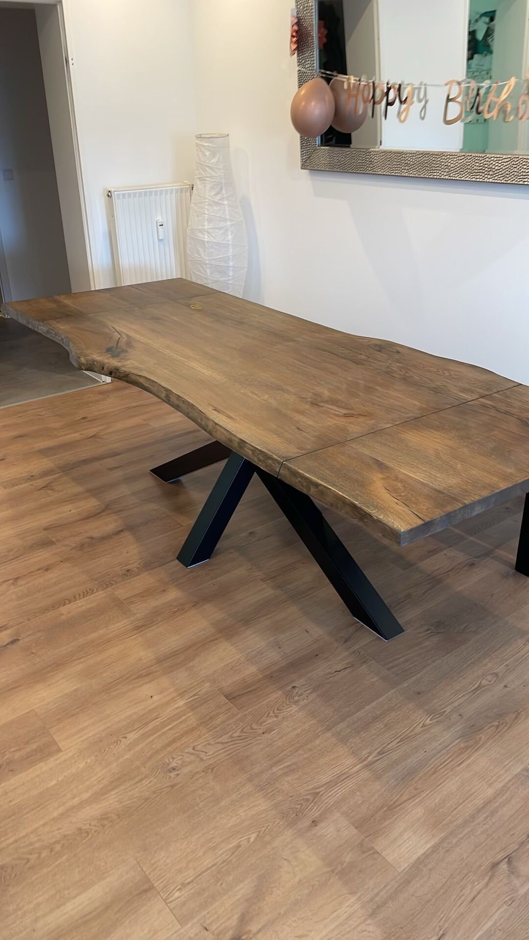 Custom-made Dining Table Tree Edge Wooden Table Solid Oak Wood - Etsy