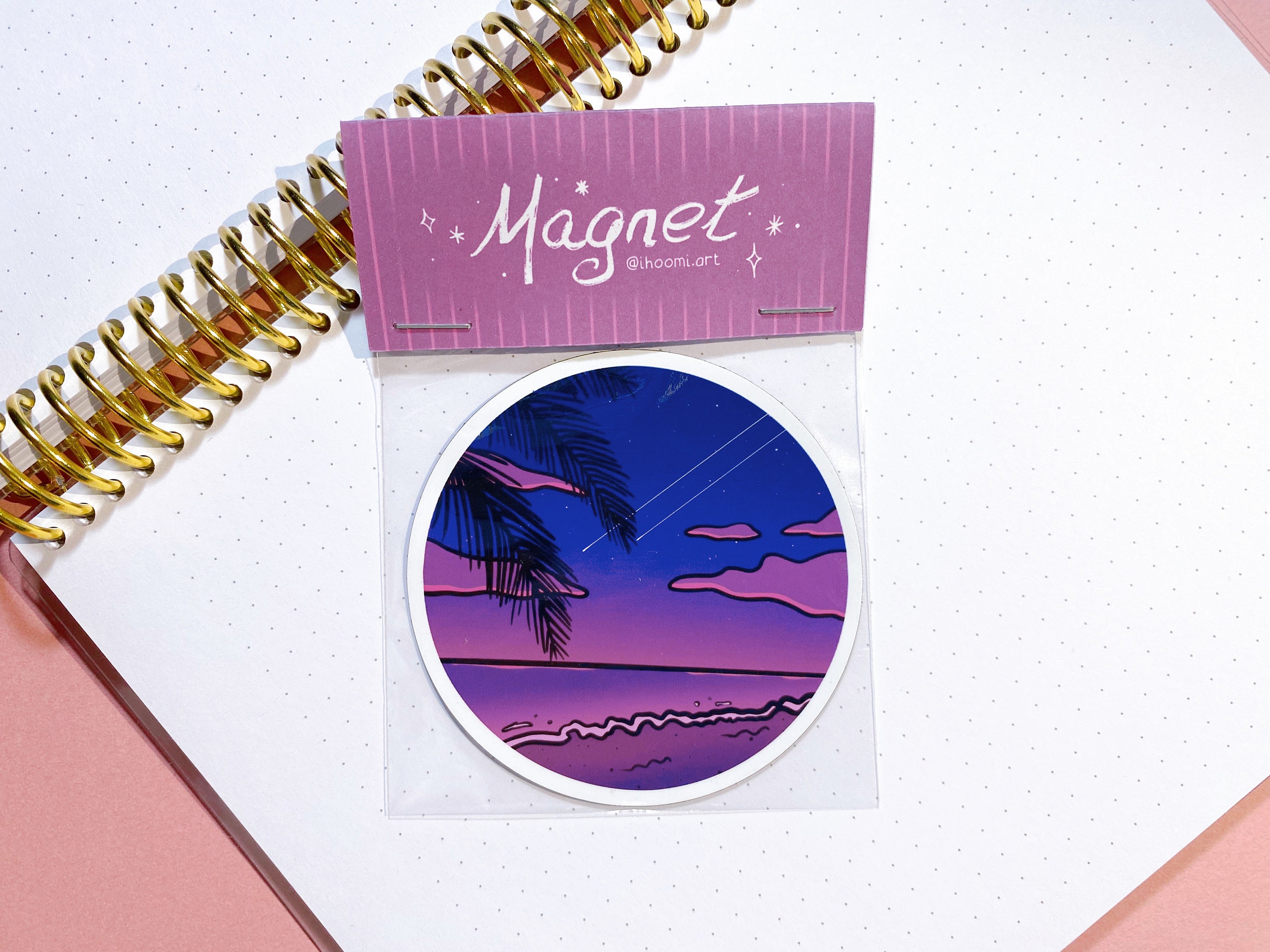 Mignon Magnet Esthétique Dreamy Plage de Nuit