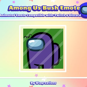 Among Us Bush Animated Emote For Twitch & Discord