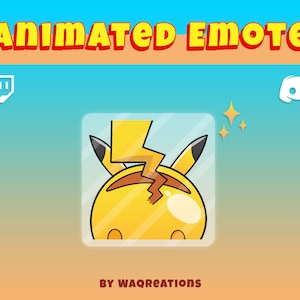 Pikachu Butt Tail Wag Animated Emote for Twitch and Discord