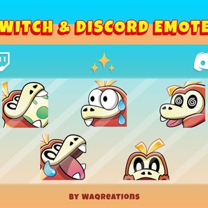 Fuecoco Emotes Bundle for Twitch and Discord