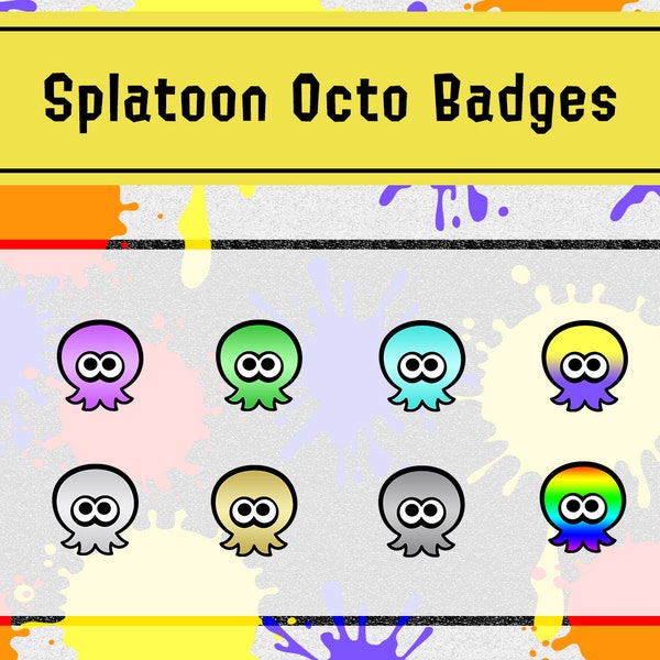 Badges Splatoon Octoling pour Twitch